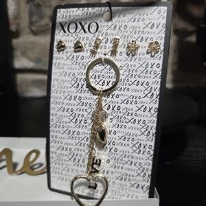 XOXO Gold Keychain Set